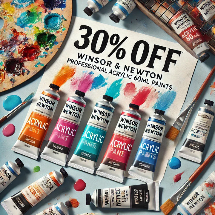 Unlock Your Creativity with 30% Off Winsor & Newton Professional Acrylic 60ml Paints