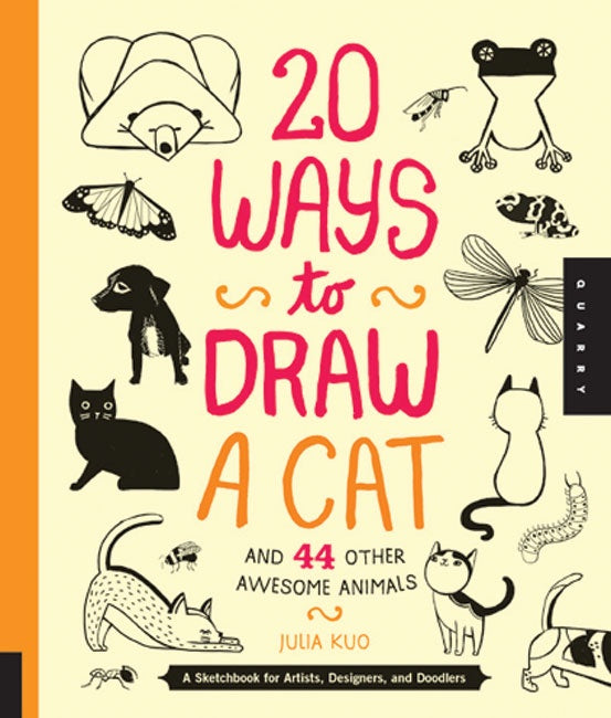 Cover of 20 Ways to Draw a Cat and 44 O, an art book available from GMC at BradburyART, perfect for artists and creatives.