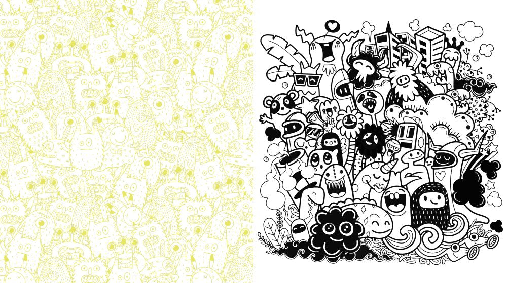 Kawaii Monsters Coloring Book