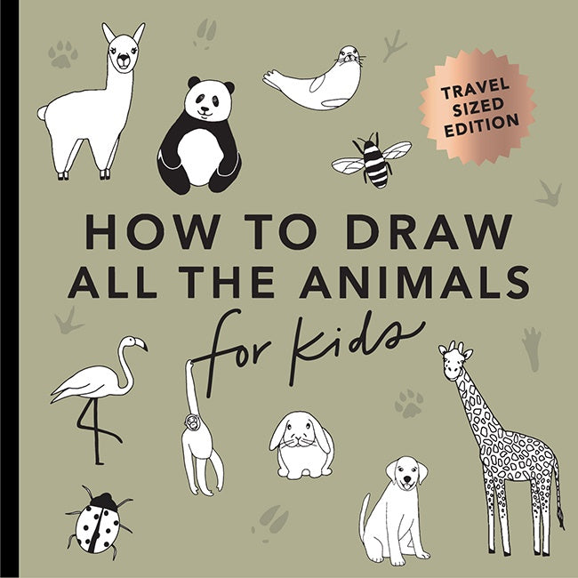 Cover of All the Animals: How to Draw Books for Kids (Mini), an art book available from GMC at BradburyART, perfect for artists and creatives.