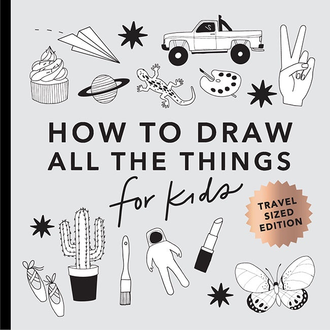 Cover of All the Things: How to Draw Books for Kids (Mini), an art book available from GMC at BradburyART, perfect for artists and creatives.