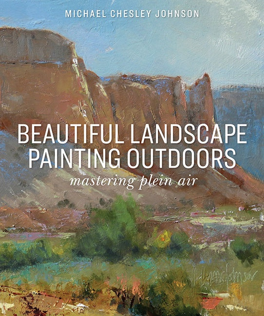 Cover of Beautiful Landscape Painting Outdoors  Mastering Plein Air, an art book available from GMC at BradburyART, perfect for artists and creatives.