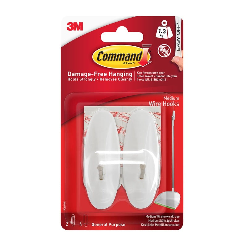 Command™ Medium Wire Hooks 17068