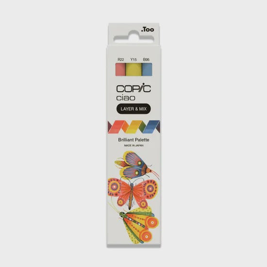 Copic Ciao (Layer & Mix) Set of 3 - Brilliant Palette