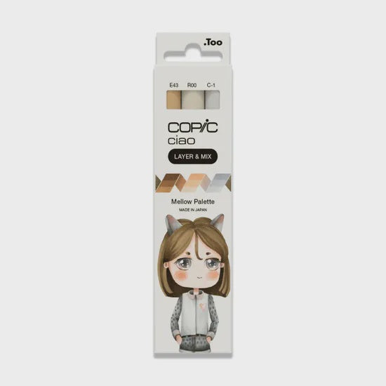 Copic Ciao (Layer & Mix) Set of 3 - Mellow Palette