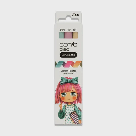 Copic Ciao (Layer & Mix) Set of 3 - Vibrant Palette