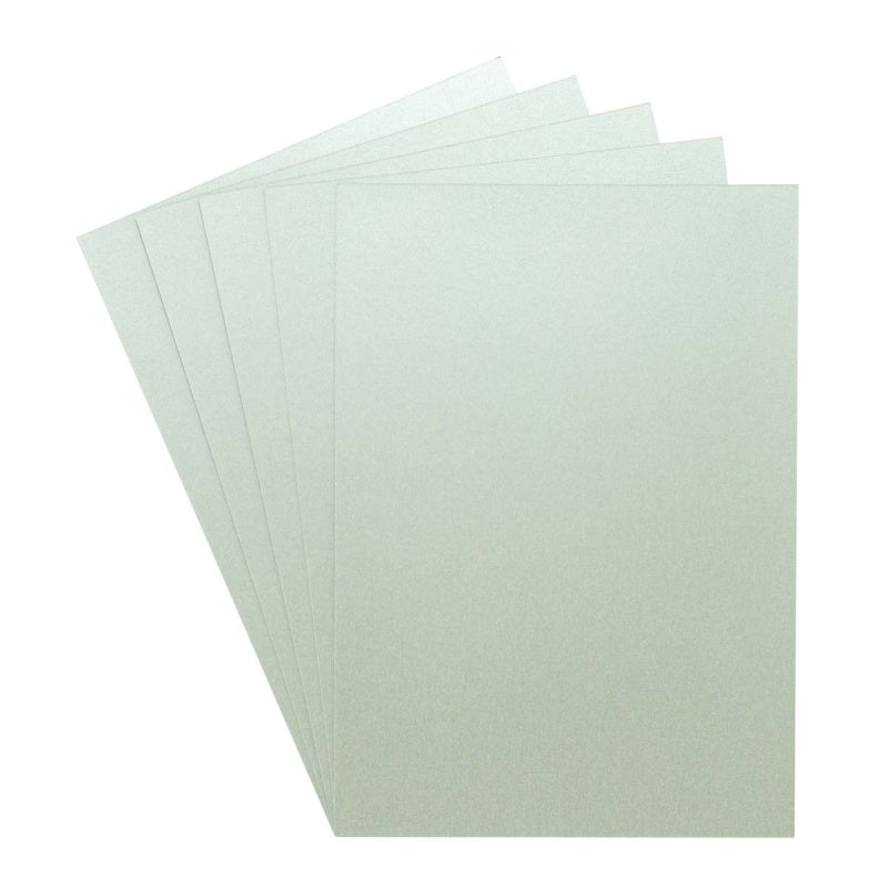 Crafter's Companion Centura Pearl Metallic A4 Single Colour 10 Sheet Pack - Silver