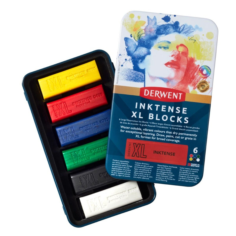 Derwent Inktense XL Blocks 6 Tin