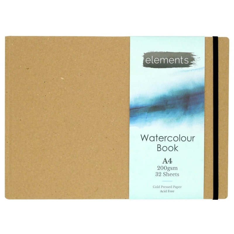 Elements Hard Cover Watercolour Book