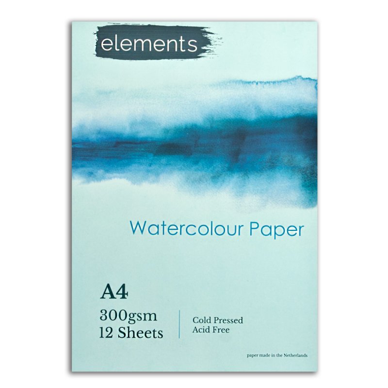 Elements Watercolour Book 12 sheets