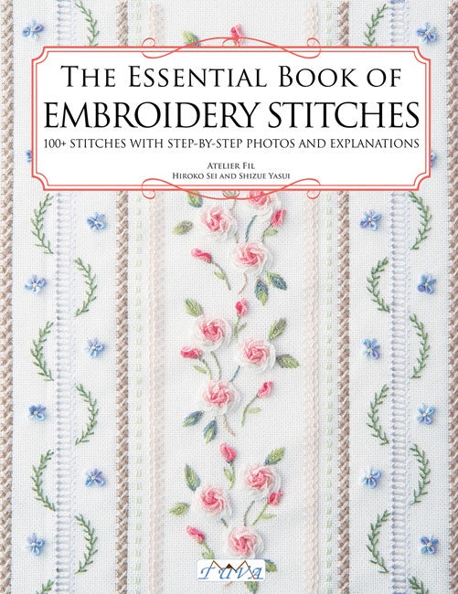 Cover of Essential Book of Embroidery Stitches, an art book available from GMC at BradburyART, perfect for artists and creatives.