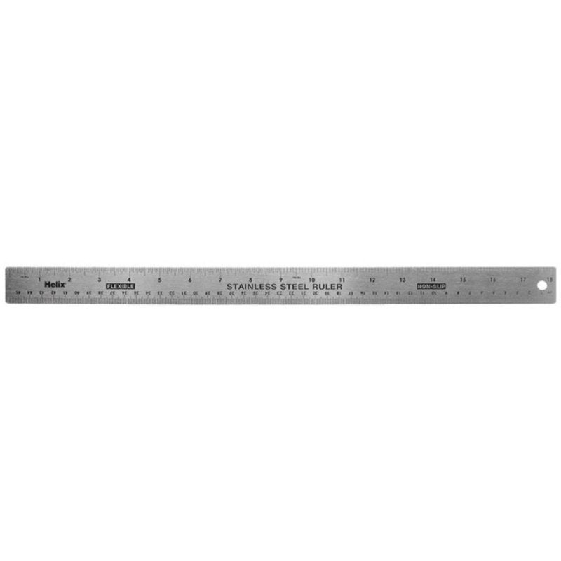 Helix Steel Ruler 18" 45cm