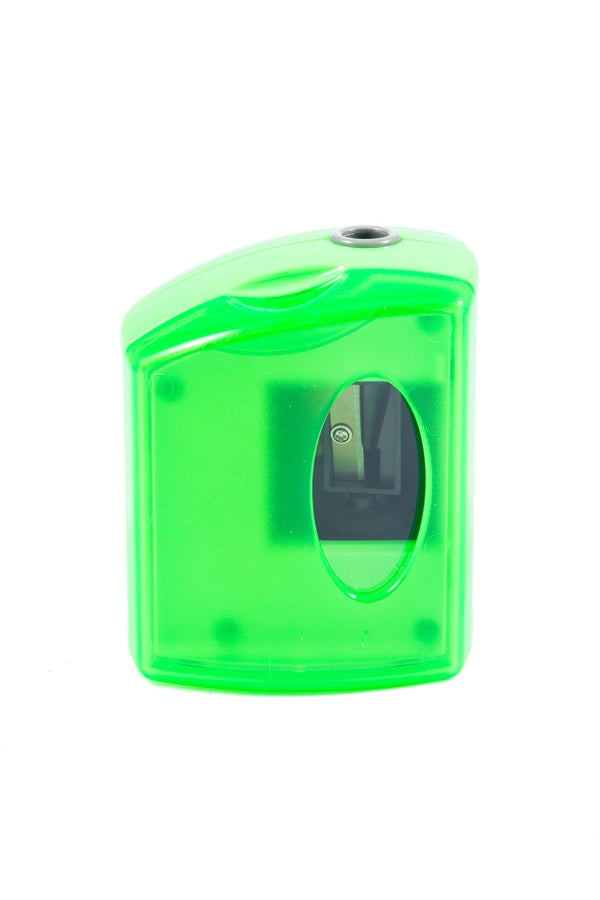 Battery Operated Green Pencil Sharpener, Single Hole