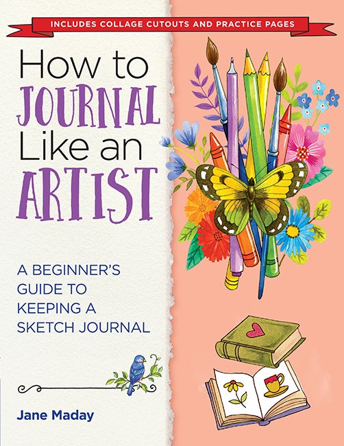 Cover of Journal Like an Artist, an art book available from GMC at BradburyART, perfect for artists and creatives.