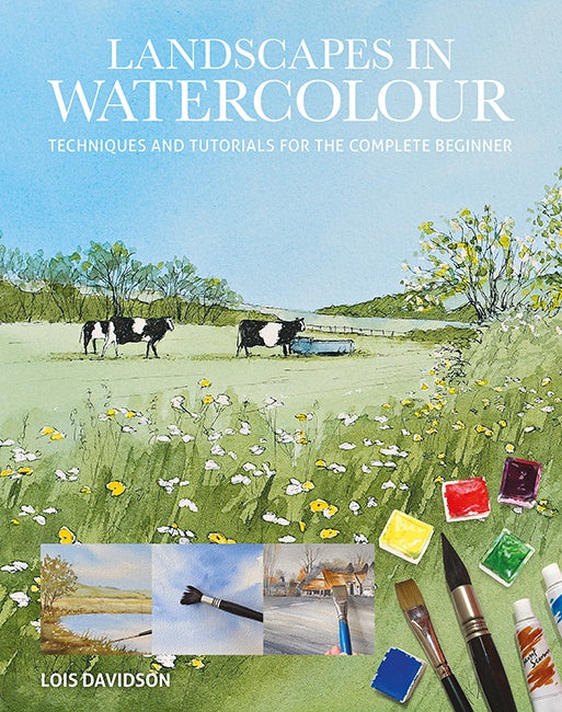 Cover of Landscapes in Watercolour, an art book available from GMC at BradburyART, perfect for artists and creatives.