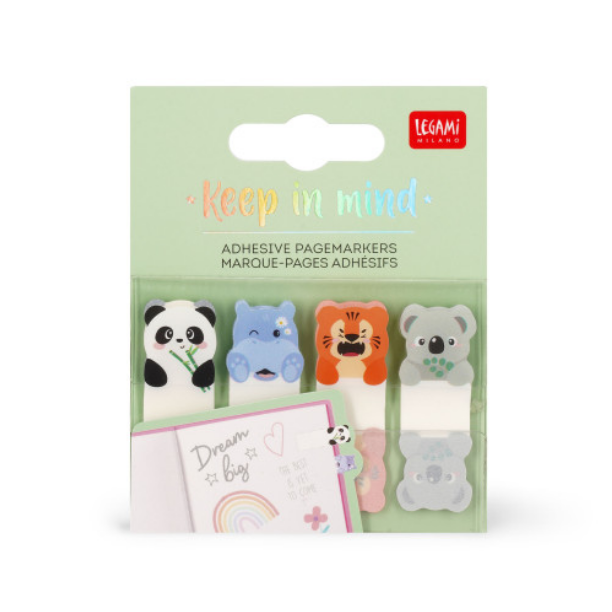 Legami Adhesive Pagemarkers - Keep In Mind Cute Animals