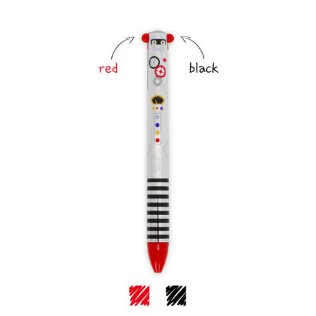 Legami Two-Colour Ballpoint Pen - Click&Clack - Robot