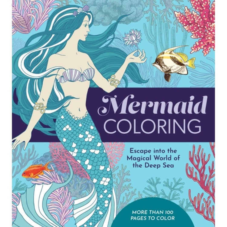 Cover of Mermaid Coloring, an art book available from GMC at BradburyART, perfect for artists and creatives.