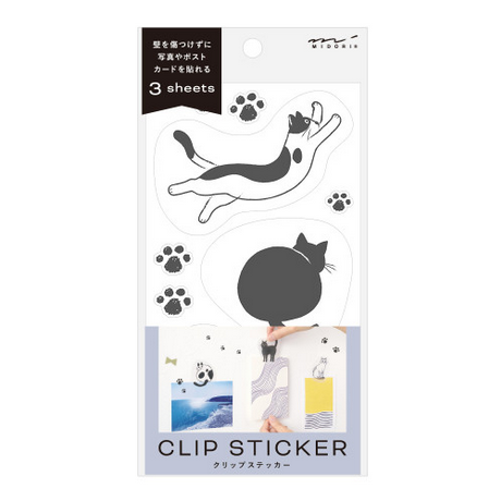 Midori Clip Sticker Cat