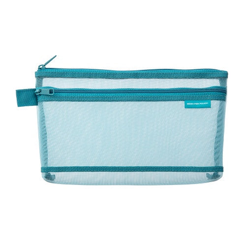 Midori Mesh Pen Pouch Blue A