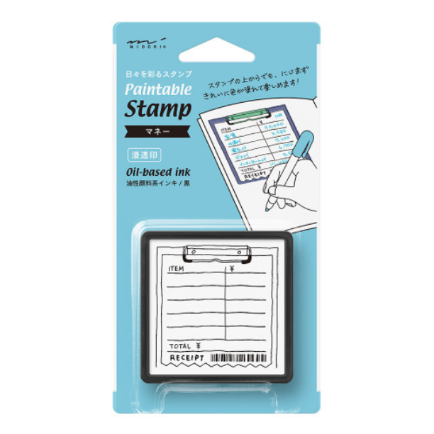 Midori Paintable stamp Pre-inked Money