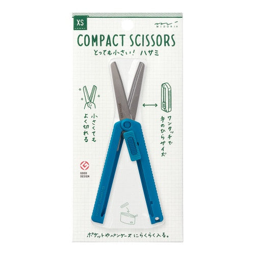 Midori XS Compact Scissors Blue