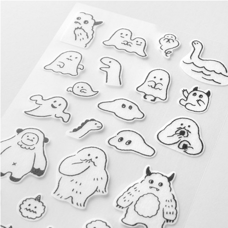 Midori Sticker 2643 Two Sheets Monster