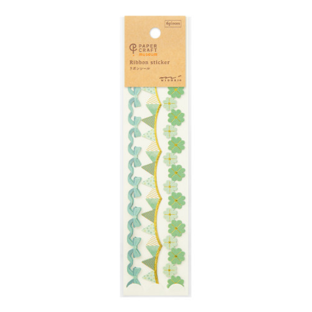 Midori PC Museum Ribbon Sticker 2660 Green