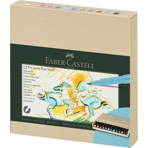 PITT Artist Brush Pen Gift Box (12 Assorted) Recycled Box