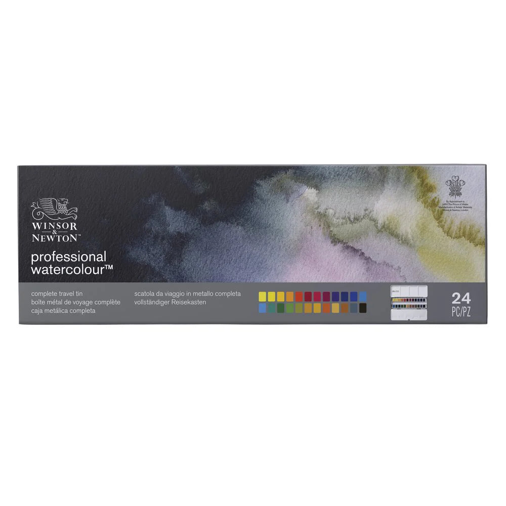 Winsor Newton 24 Half Pan Lightweight Box