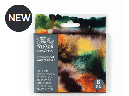 Rich Earth Watercolours Tube Set 6 x 5 ml Tubes