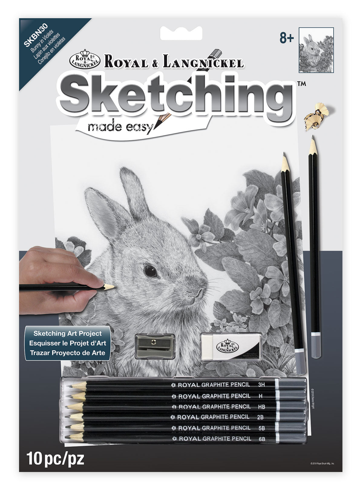 ANIMALS & LANDSCAPES SKETCHING MADE EASY DRAWING KITS & GRAPHITE PENCILS  SET