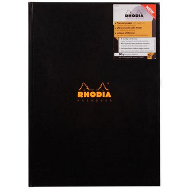 Close Rhodia Hardback Casebound A4, Lined Ruling, 90gsm