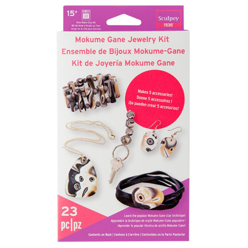 Sculpey Premo Mokume Gane Jewelry Kit