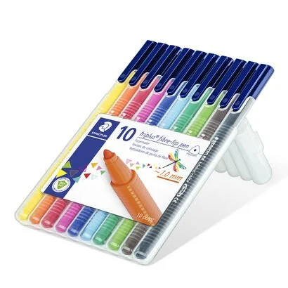 triplus® color 323 Triangular fibre-tip pen - 10 Pack