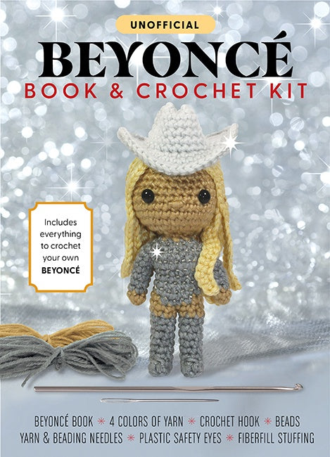 Cover of Unofficial Beyoncé Crochet Kit, an art book available from GMC at BradburyART, perfect for artists and creatives.