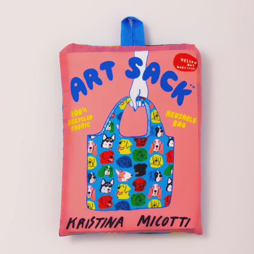 Cover of Kristina Micotti Dogs Art Sack, an art book available from GMC at BradburyART, perfect for artists and creatives.