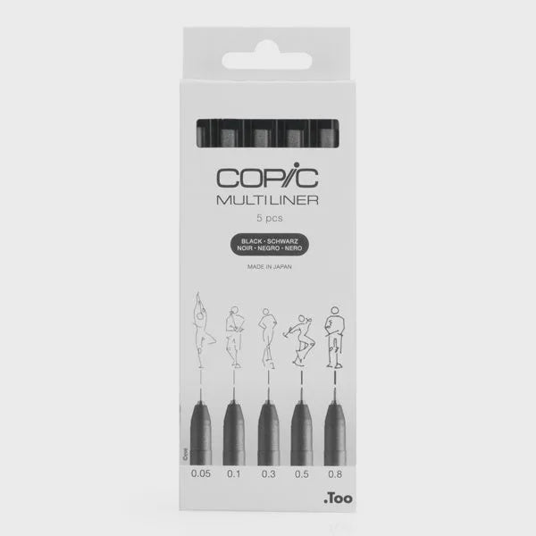 Multiliner Black - 5pc Set