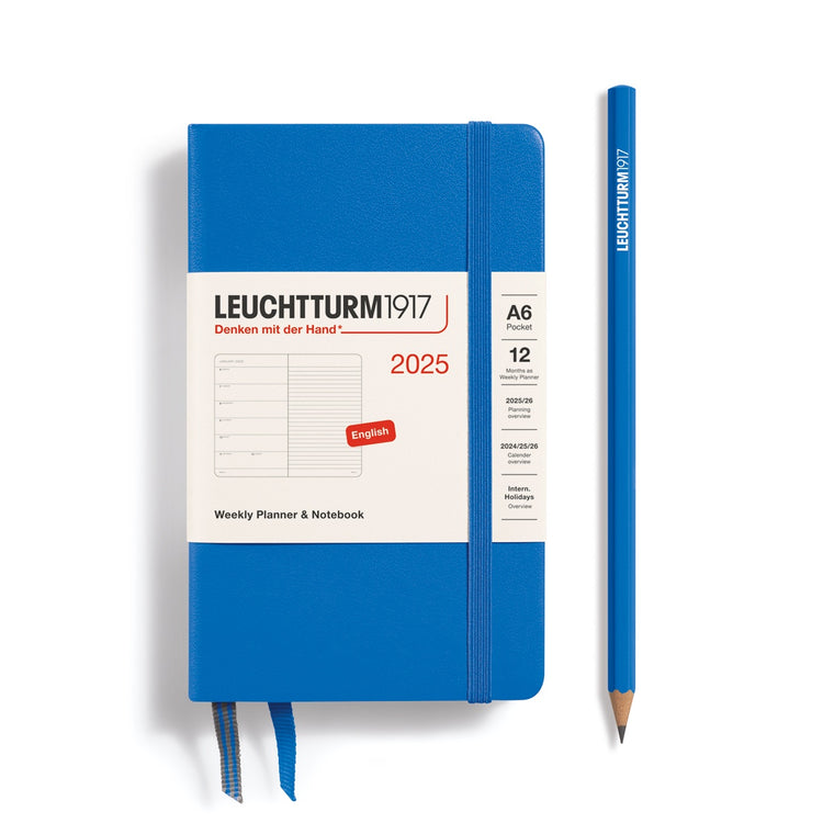 Weekly Planner & Notebook Pocket (A6) 2025, a stationery by Leuchtturm1917, designed as a yearly planner