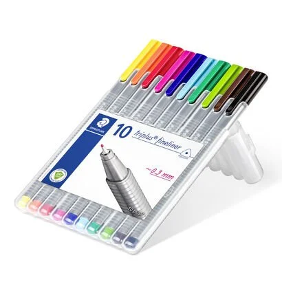 10 Triplus Fineliner Pens