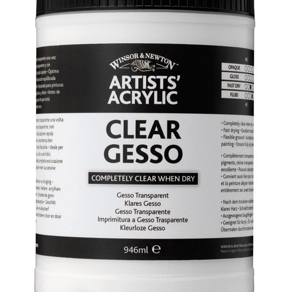 Clear Gesso 946ml Professional Acrylic - Winsor Newton