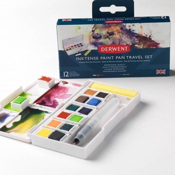 Derwent Inktense Paint Pan Travel Set