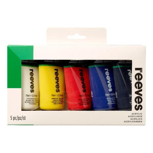 Reeves Fine Acrylic 5 X 75ml Tube Set