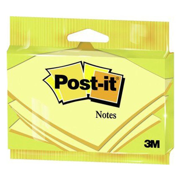 Post-It Notes Canary Yellow 76x127mm