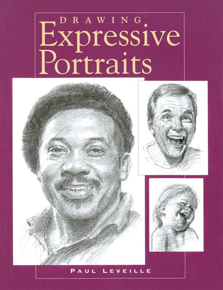 Cover of Drawing Expressive Portraits by P Leveille, an art book available from GMC at BradburyART, perfect for artists and creatives.