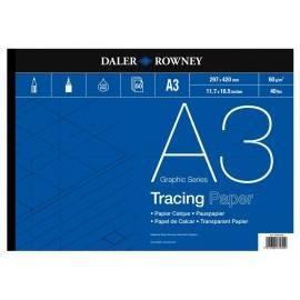 Graphic Series Tracing Pad A3 60G 50 Sheets by Daler Rowney